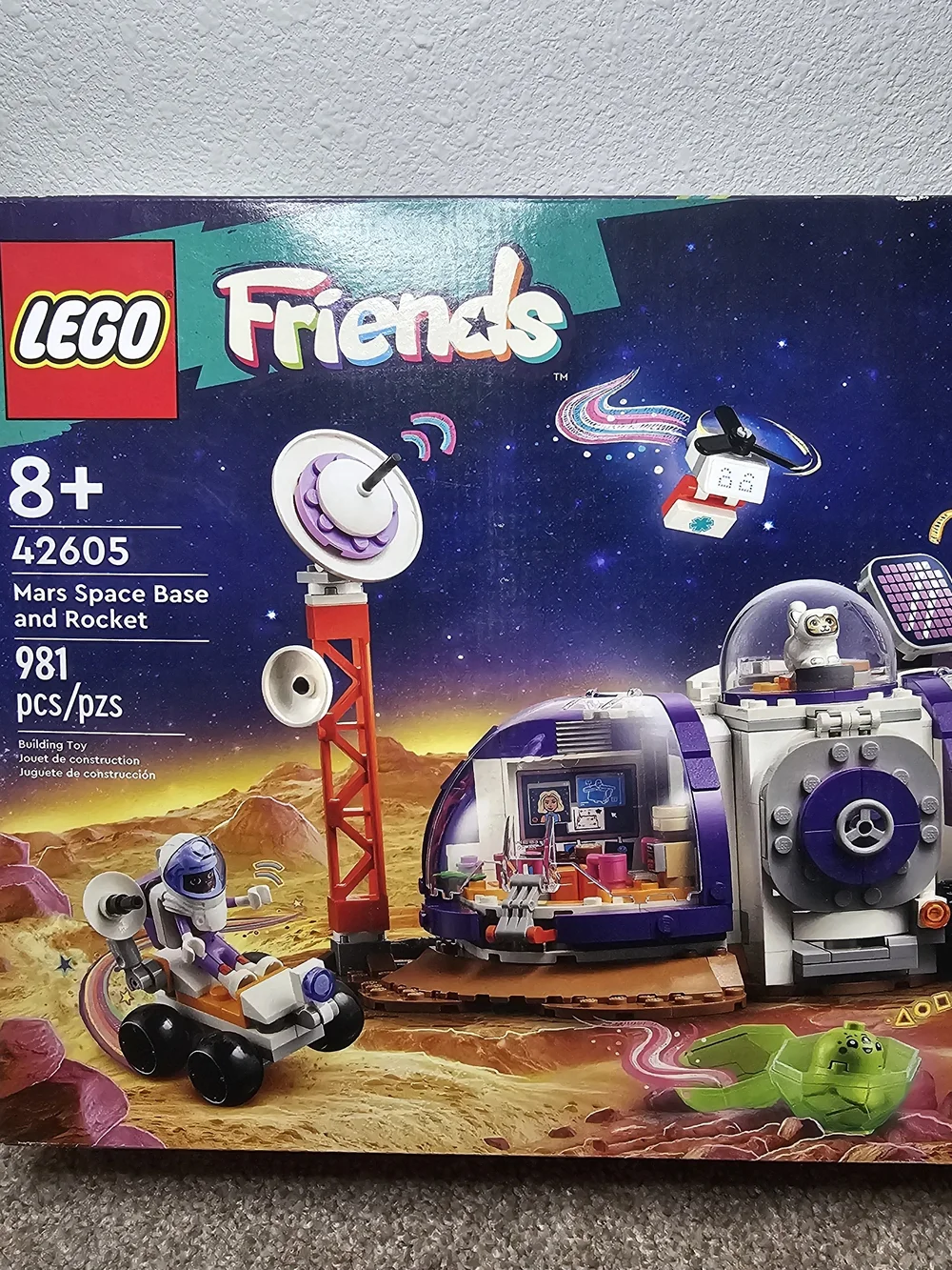 Lego Friends Purple, White & Red Space Base Play Set